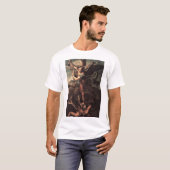 St Micheal en de Devil T-shirt (Voorkant volledig)