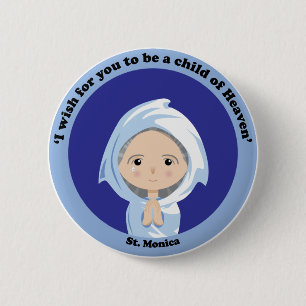 St. Monica Ronde Button 5,7 Cm