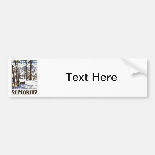 St.Moritz Bumpersticker (Voorkant)