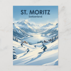 St. Moritz Zwitserland Briefkaart