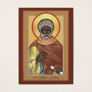 St. Mozes de Ethiopische Mini Gebed Kaart