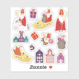 St Nicholas Day grappig Sticker
