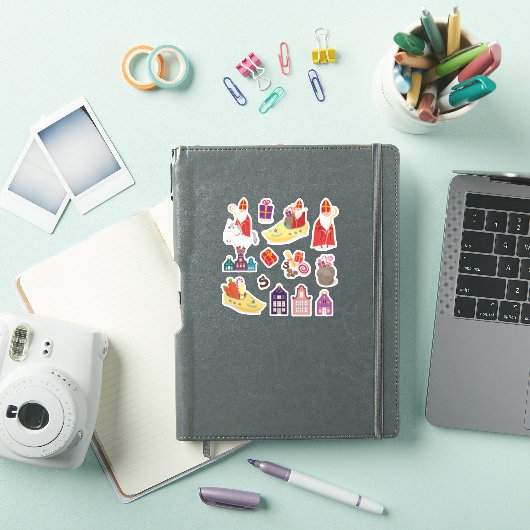 St Nicholas Day grappig Sticker (iPad Cover)