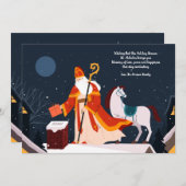 St. Nicholas et sa carte de voeux (Devant / Derrière)