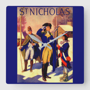 St. Nicholas Februari 1929 de dekking van George Vierkante Klok