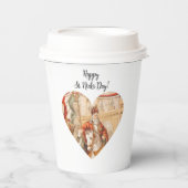 St. Nicholas Heart Sinterklaas St. Nick's Day Papieren Bekers (Voorkant)