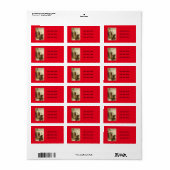 St Nicholas Krampus Pitchfork Priester Etiket (Full Sheet)