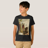 St Nicholas Krampus Pitchfork Priester T-shirt (Voorkant volledig)