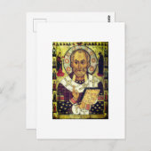 St. Nicholas Russian icon Briefkaart (Voorkant / Achterkant)