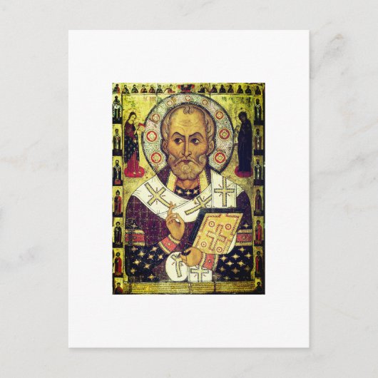 St. Nicholas Russian icon Briefkaart (Voorkant)