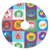 st nicholas Zwarte Piet Kerstboom Rok (Voorkant)