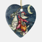 ST. NICK, FLYWITTE REINDEER, CHRISTMAS MAGIC KERAMISCH ORNAMENT (Rechts)