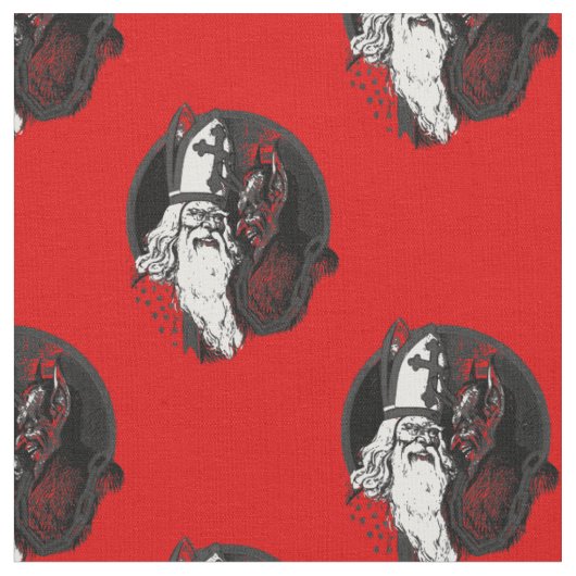 st nick krampus stof (Close Up)