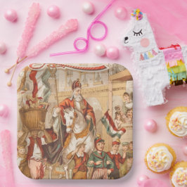 St. Nick St. Nicholas Dutch Sinterklaas  Papieren Bordje