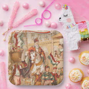 St. Nick St. Nicholas Dutch Sinterklaas Papieren Bordje