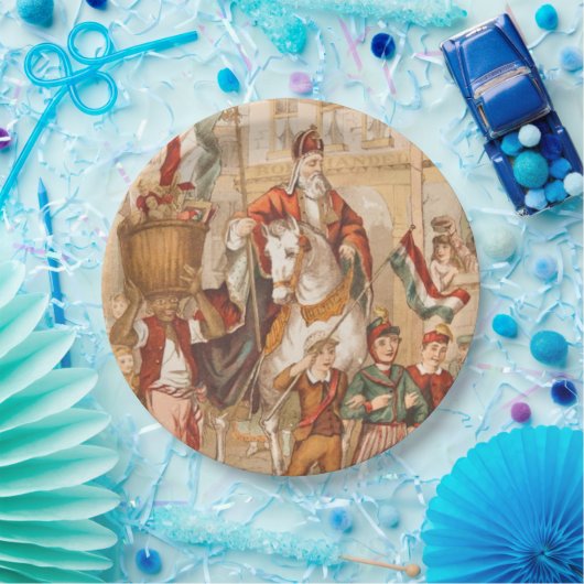 St. Nick St. Nicholas Dutch Sinterklaas Papieren Bordje (Feest)