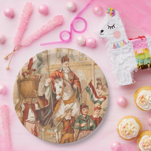 St. Nick St. Nicholas Dutch Sinterklaas Papieren Bordje (Feest)