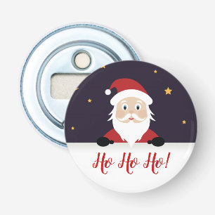 St Nickolas de Nacht van het Vakantie van Kerstmis Button Flesopener