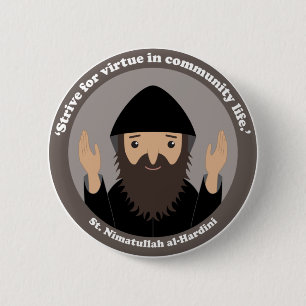 St. Nimatullah al-Hardini Ronde Button 5,7 Cm