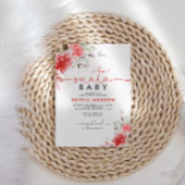 St Noël Berry Père Noël Baby shower Invitation