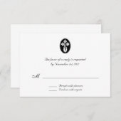 St. Olga Cross - Wedding Reply / RSVP Kaarten (Voorkant / Achterkant)