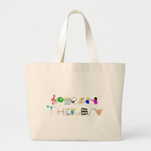 ST op het werk Grote Tote Bag