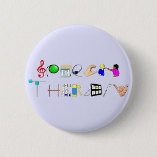 ST op het werk Ronde Button 5,7 Cm