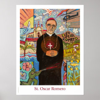 St. Oscar Romero katholiek klaslokaal poster