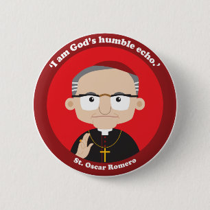 St. Oscar Romero Ronde Button 5,7 Cm