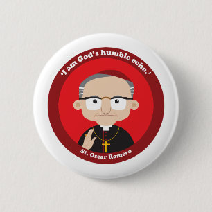 St. Oscar Romero Ronde Button 5,7 Cm