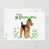 St. Paddys Day Airedale Briefkaart (Voorkant / Achterkant)