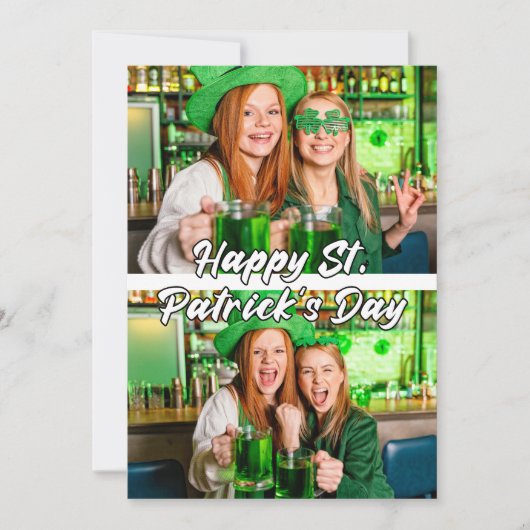 St. Paddy's Day Custom Modern 2-photos Modèle (Devant)