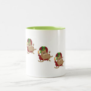 St. Paddy's Day Fat Cat Tweekleurige Koffiemok