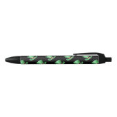 St. Paddy's Day Green Top Hat Pattern op Black Zwarte Inkt Pen (Bovenkant)