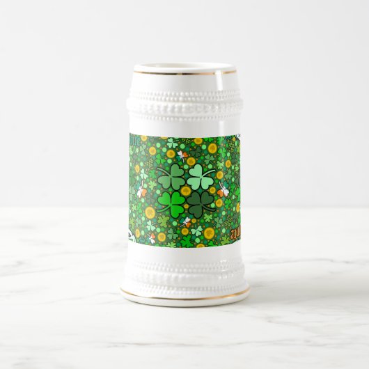 St. Paddy's Day Groene gouden munten Shamrock Slai Bierpul (Center)