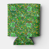 St. Paddy's Day Groene gouden munten Shamrock Slai Blikjeskoeler (Voorkant)