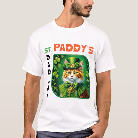 St. Paddy's Day Joy - Groene gloed dans feest T-shirt (Voorkant)