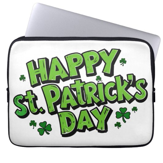 St. Paddy's Day, Patricksdag Laptop Sleeve (Voorkant)