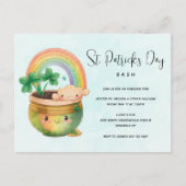 St. Paddy's Day Rainbow & Clover Party Invitation (Devant)