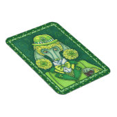 ST. PADDY'S IRISH GROENE FRANSE POODLE, LUCKY DOG MAGNEET (Rechterzijde)