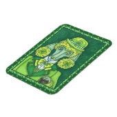 ST. PADDY'S IRISH GROENE FRANSE POODLE, LUCKY DOG MAGNEET (Linkerzijde)