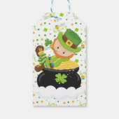 St. Paddy's Leprechaun Cadeaulabel (Achterkant)
