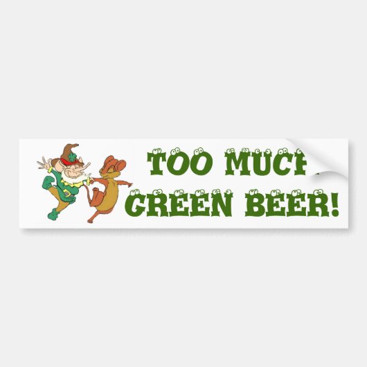 St. Paddy's Odd Couple Bumpersticker (Voorkant)