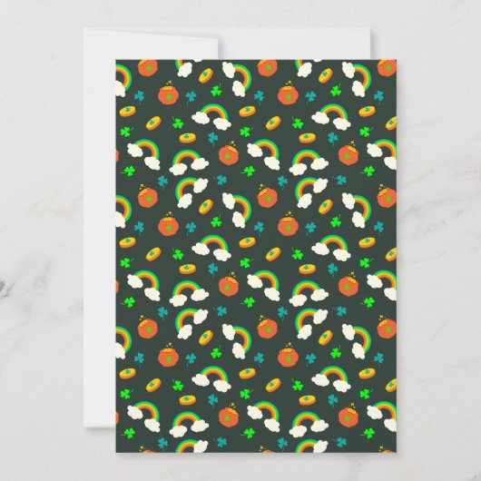 St. Paddy's Pattern Feestdagenkaart (Voorkant)