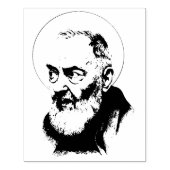 St. Padre Pio Capuchin katholieke priester Rubberstempel (Afrduk)