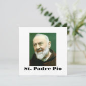 St. PADRE PIO Kaart (Staand voorkant)