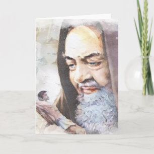 St. Padre Pio Katholieke Priesterkaart Kaart