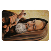 St. Padre Pio met Crucifix Koelkast / Auto Magneet (Horizontaal)