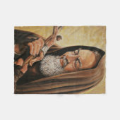 St. Padre Pio Priest Crucifix Altar Fleece Deken (Voorkant (Horizontaal))