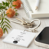 St. Padre Pio Quote Sleutelhanger (Voorkant Rechts)